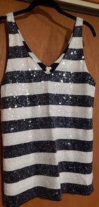 JCrew sequin dressy tank top